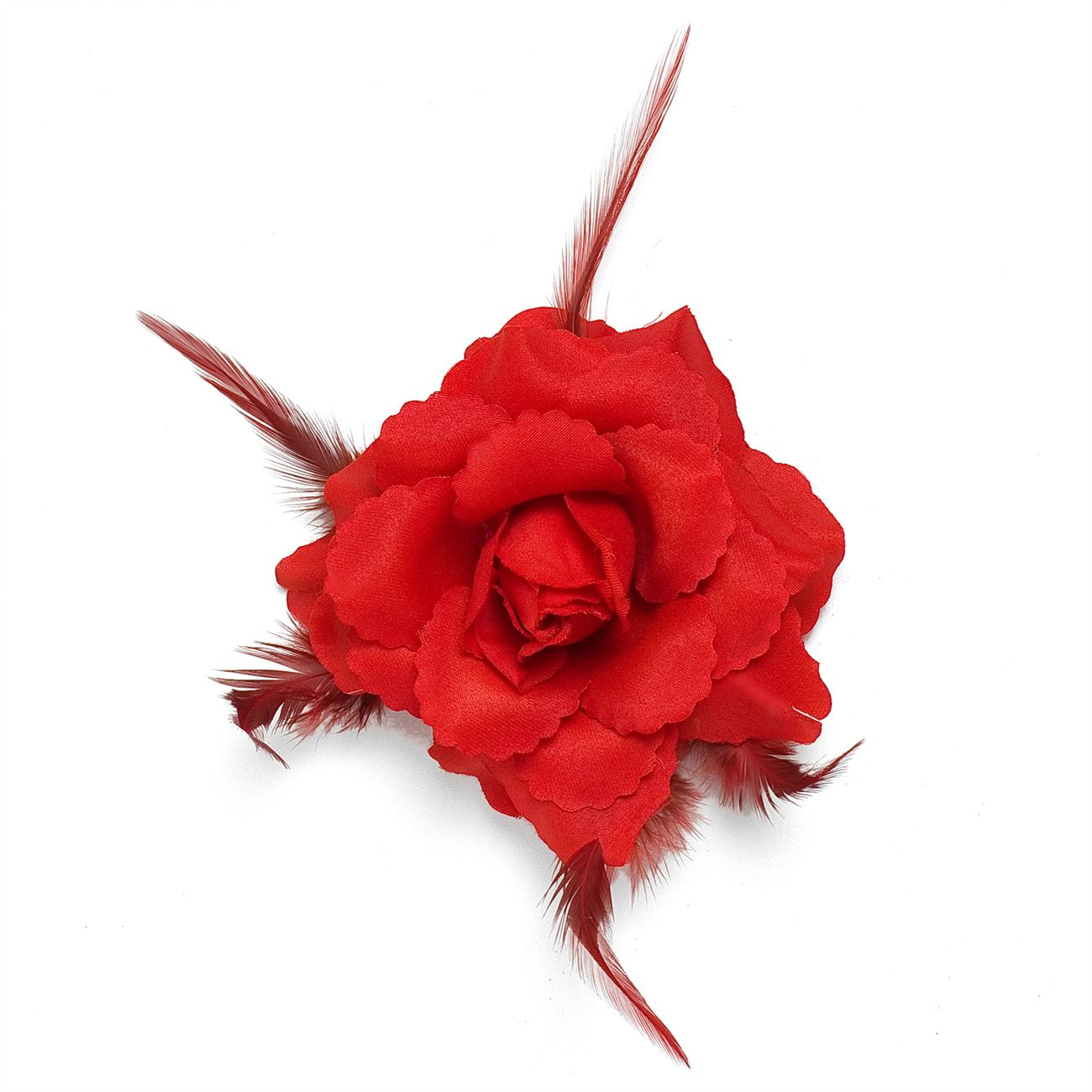 Acesoriu de par pentru Halloween, Zola®, model trandafir, rosu