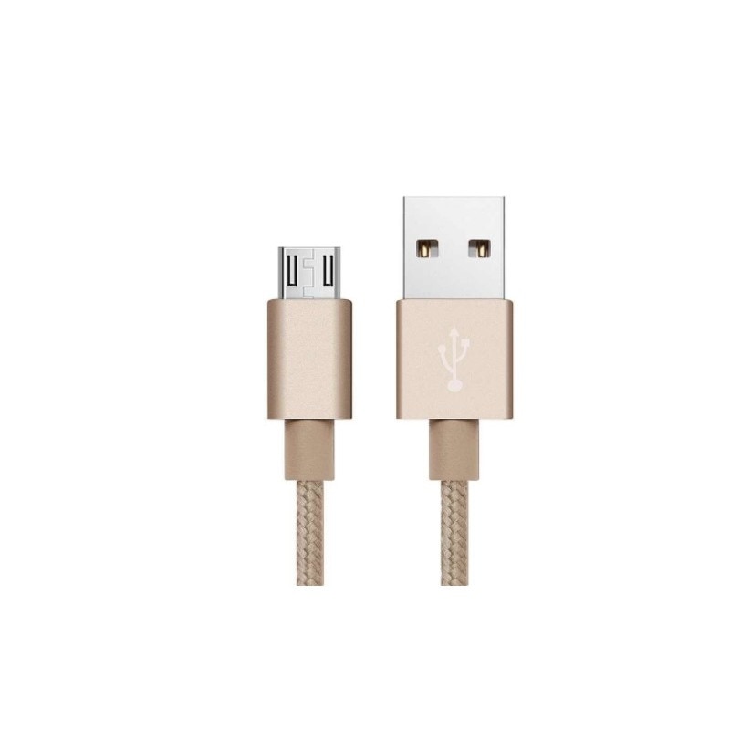 Cablu pentru Samsung, Huawei, HTC, Allview cu conector micro USB, lungime 3 m, Auriu