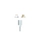 Cablu 2 in 1 Micro USB, Lightning 1m, textil, Silver
