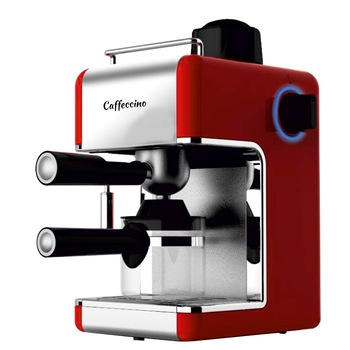 Espressor cafea, putere 800 W, capacitate 0.24 l, presiune pompa 3.5 bar, culoare rosu/argintiu Espressor cafea, putere 800 W, capacitate 0.24 l, presiune pompa 3.5 bar, culoare rosu/argintiu
