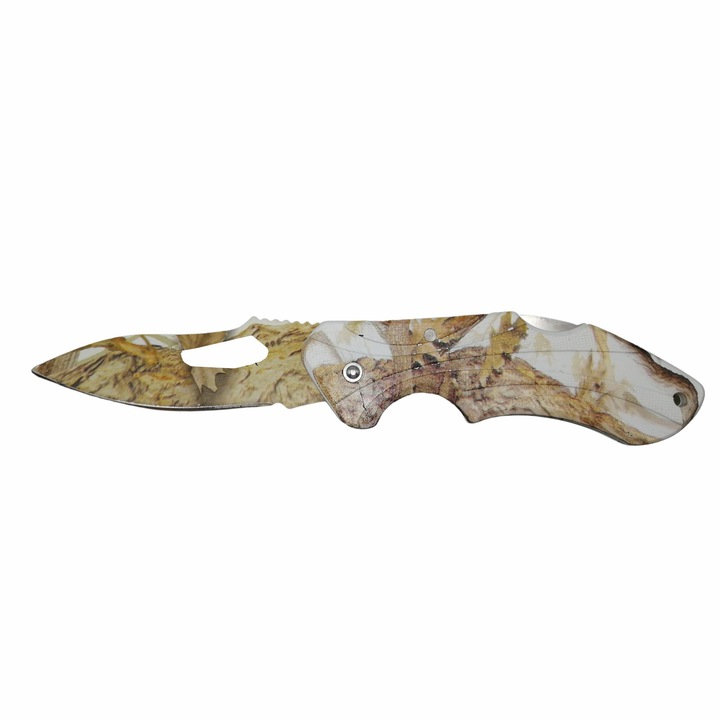 Briceag de buzunar DEPOX®, Featherweight Nature, 19 cm, alb