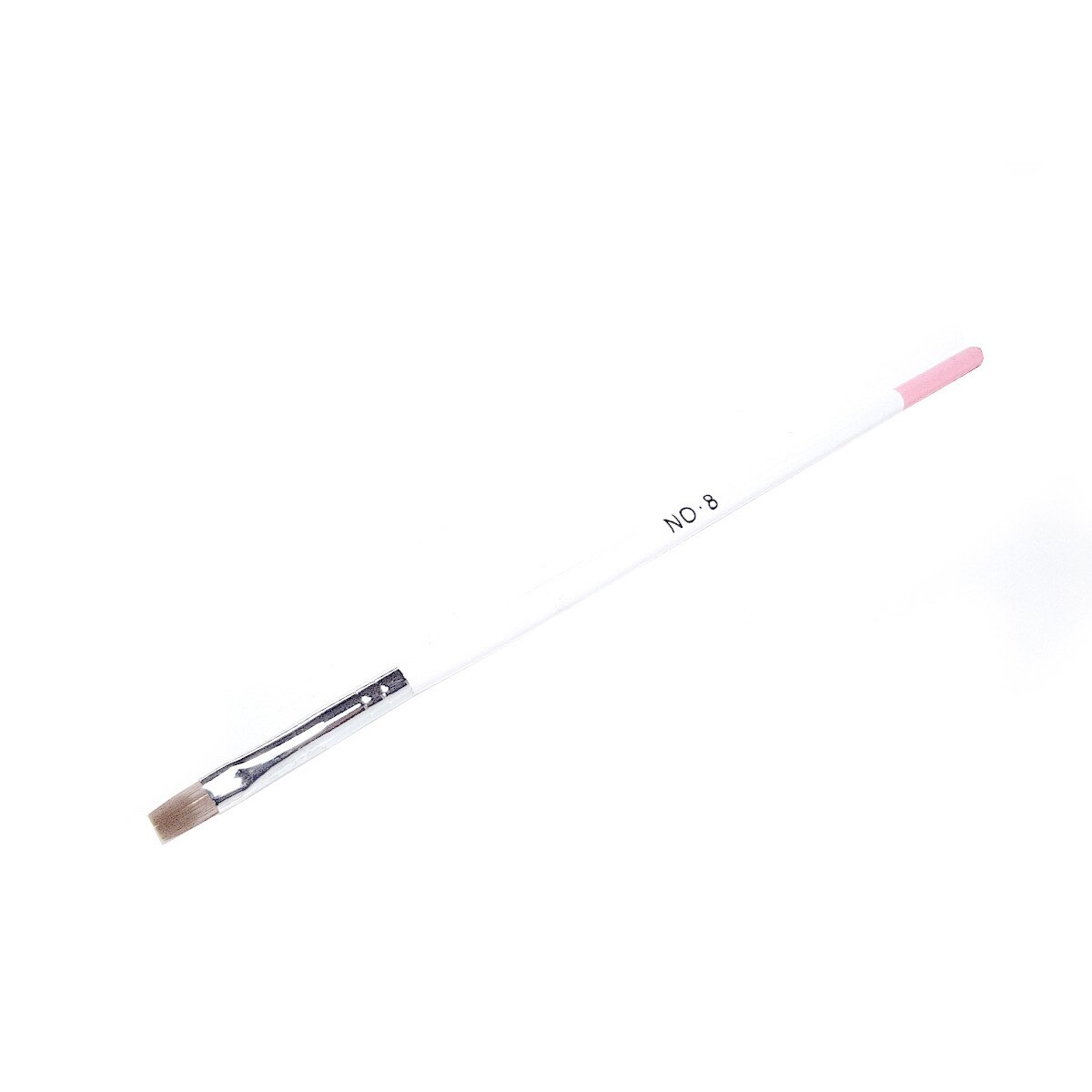 Perie unghii, MoonbasaNails, Z021-8, Alb