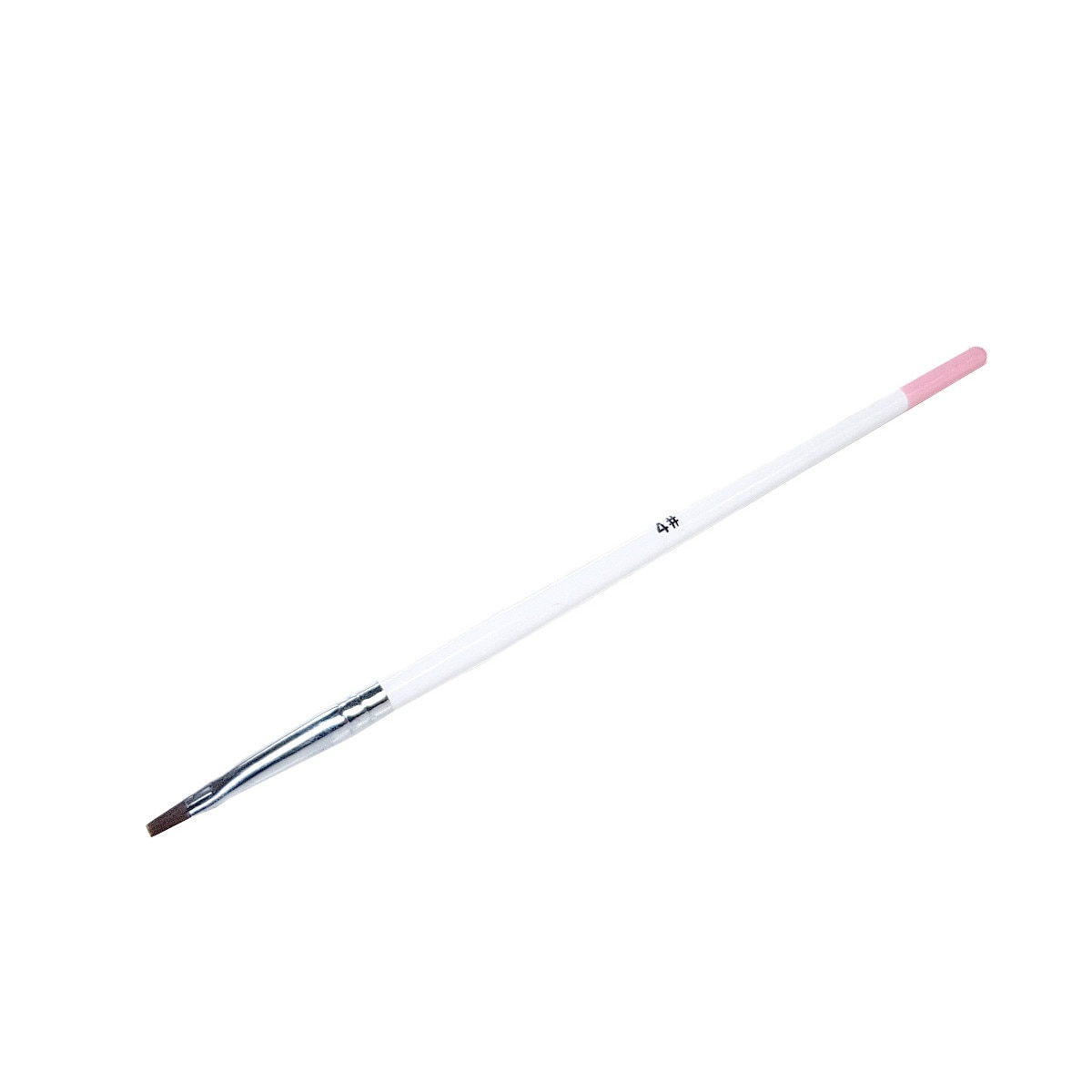 Perie unghii, MoonbasaNails, Z021-4, Alb