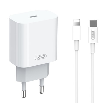 Incarcator retea, cu cablu PD Lightning 20W, XO A829 Incarcator retea, cu cablu PD Lightning 20W, XO A829