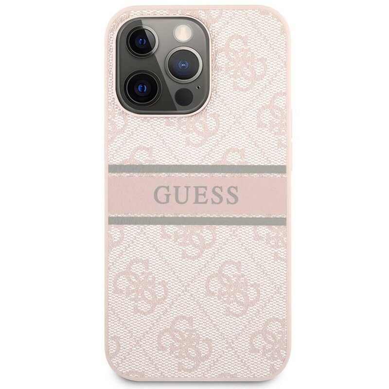 Husa Guess pentru Apple iPhone 13, Top Quality Standards, Premium, Aziao Tech Optim Protection, Roz Pal