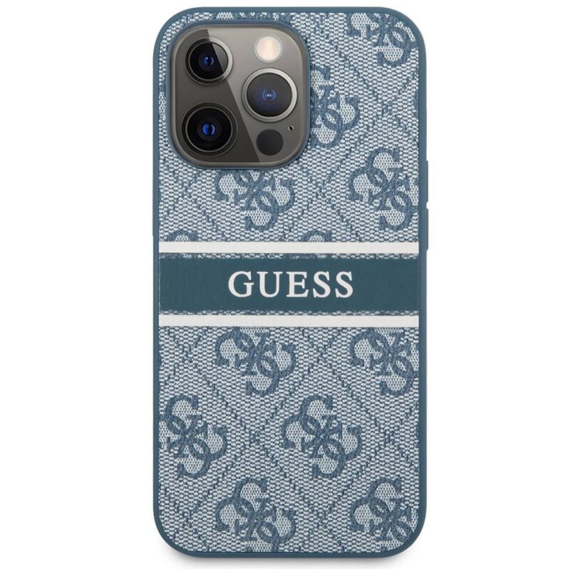 Husa Guess pentru Apple iPhone 13, Top Quality Standards, Premium, Aziao Tech Optim Protection, Albastru