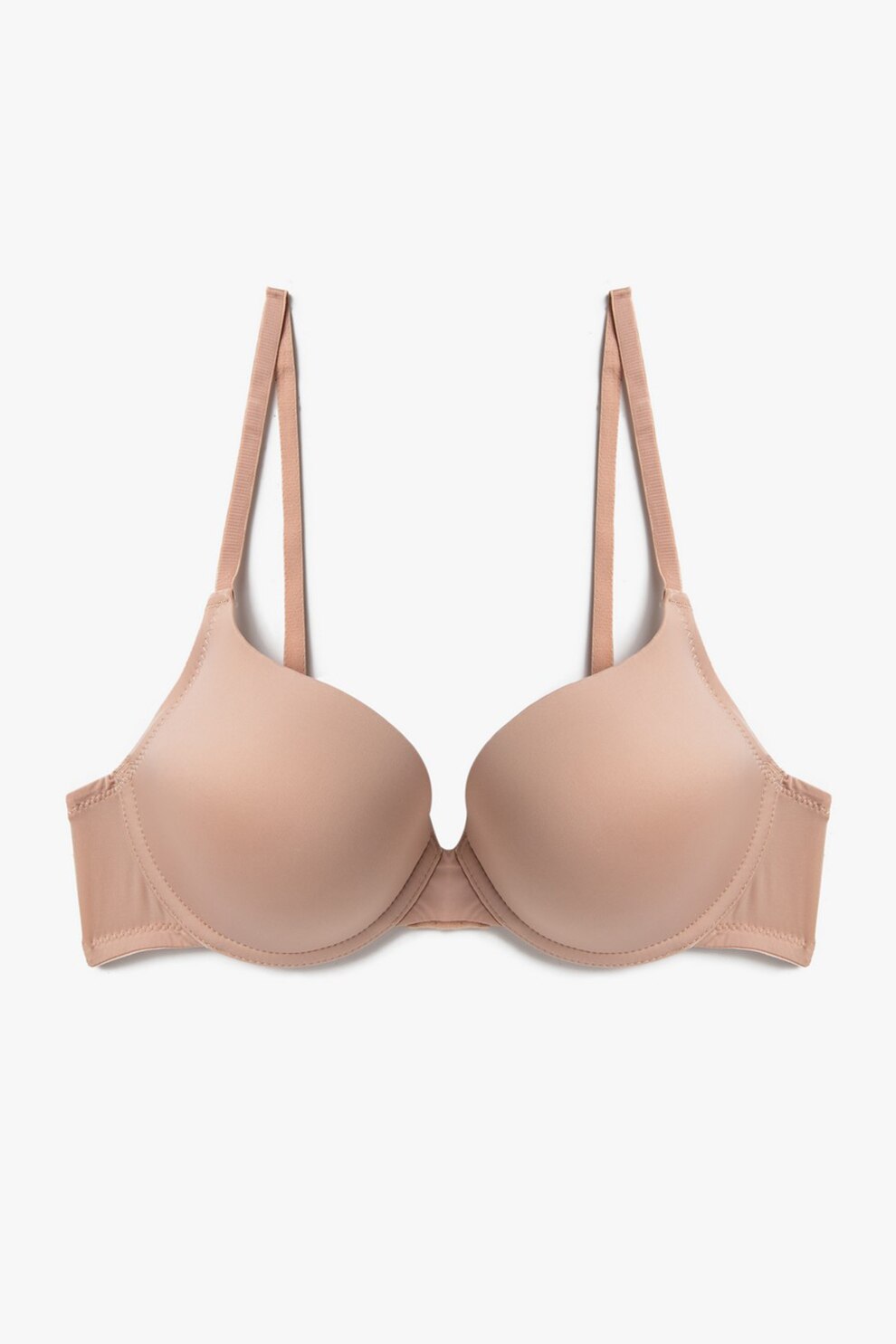 KOTON, Sutien cu bretele ajustabile' si burete, Maro nisip