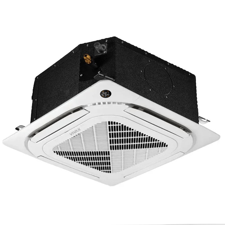 Aer conditionat Caseta Vivax ACP-09CCIFM25AERI, Inverter, 9000 BTU/h, Clasa A++, Sleep Mode, 24h timer, Autodiagnoza, Autocuratare, Autodetectie scurgeri freon, Auto Swing