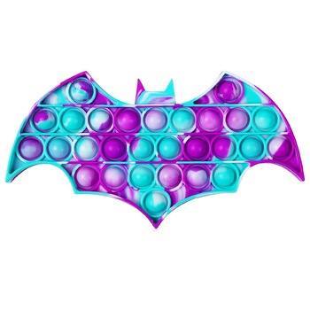 Jucarie Pop It Zenuk® - Batman, Liliac, Sensory Fidget Toy, Antistres, Culoare Surpriza Jucarie Pop It Zenuk® - Batman, Liliac, Sensory Fidget Toy, Antistres, Culoare Surpriza