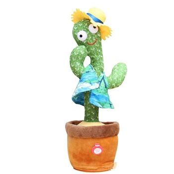 Jucarie interactiva cactus, functie de repetare, inaltime 35cm, Blasko Jucarie interactiva cactus, functie de repetare, inaltime 35cm, Blasko