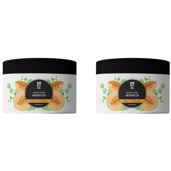 Pachet promo BODY co.: Unt de corp hranitor pepene&castravete, 2 X 200 ml Pachet promo BODY co.: Unt de corp hranitor pepene&castravete, 2 X 200 ml