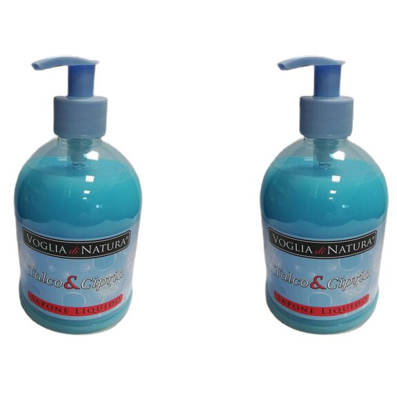 Pachet promo Voglia: Sapun lichid cu pudra de talc, 2 X 500 ml
