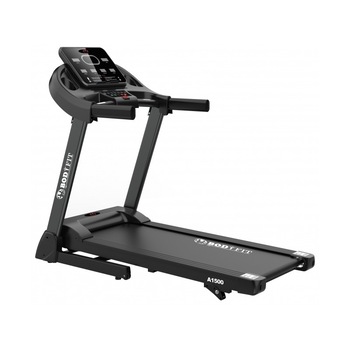 Banda de alergat electrica BodyFit A1500, Motor 2.5 CP, App Fitshow, 110 kg Greutate suportata, Suprafata alergare 120 x 42 cm, Viteza pana la 12 km/h Banda de alergat electrica BodyFit A1500, Motor 2.5 CP, App Fitshow, 110 kg Greutate suportata, Suprafata alergare 120 x 42 cm, Viteza pana la 12 km/h