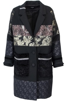 Palton Dama, Desigual-Abrig Joanna, Negru, 42 Eu Palton Dama, Desigual-Abrig Joanna, Negru, 42 Eu