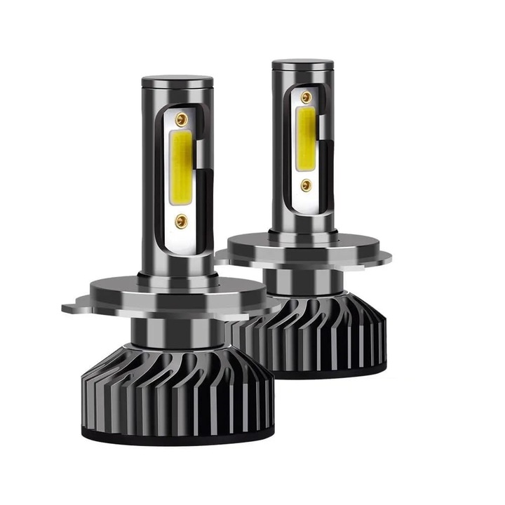 Set de 2 becuri Led auto Cob Mini F2S H4 36w