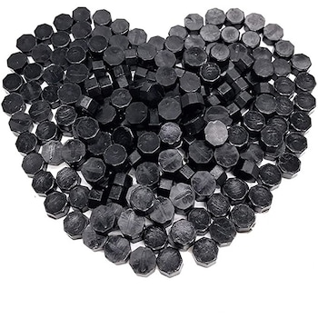 Set Ceara Negru mat pentru sigiliu invitatie nunta botez - 100 buc/pachet Set Ceara Negru mat pentru sigiliu invitatie nunta botez - 100 buc/pachet