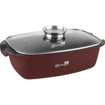 Tava cuptor 32cm, interior marmura, Bachmayer, BM7825-32 Tava cuptor 32cm, interior marmura, Bachmayer, BM7825-32