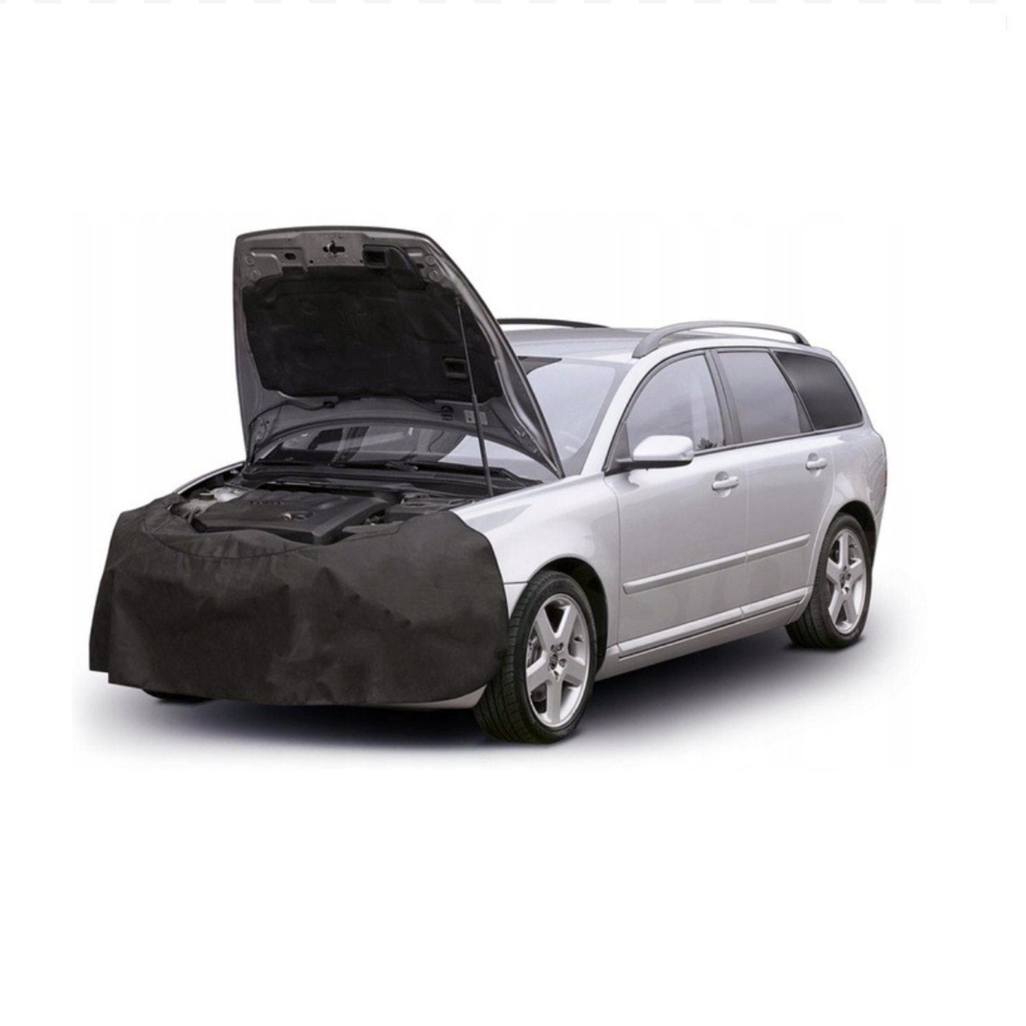 Set 2 protectii mecanici auto, protectie frontala textil + protectie laterala piele ecologica