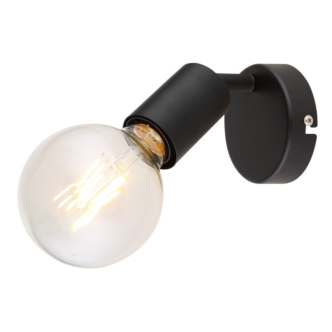 Lampa de perete Lamar 1XE27, max 40W , marime 100 mm, Metal Negru mat