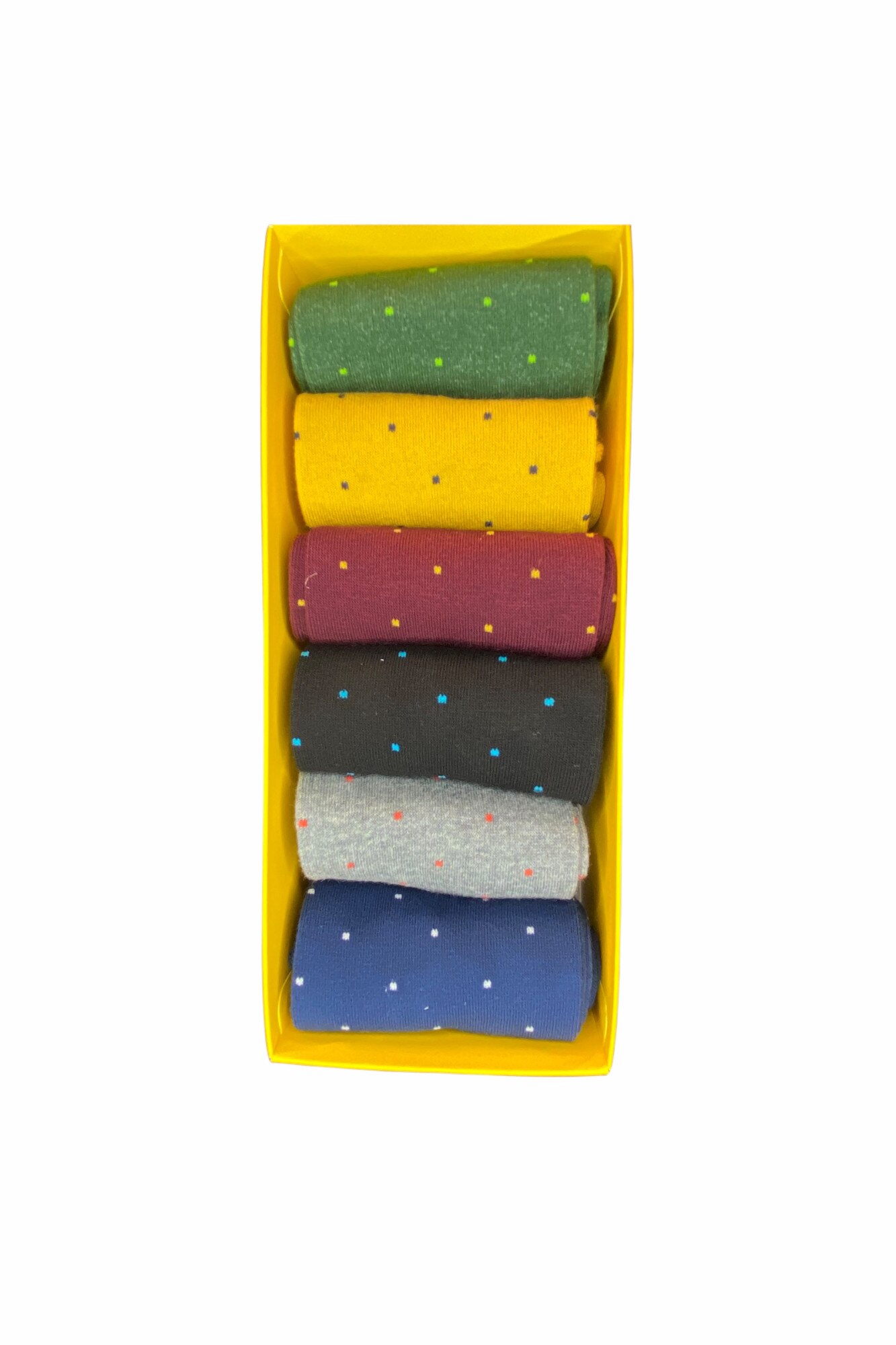 Set 6 perechi sosete din bumbac, Multicolor, 41-44