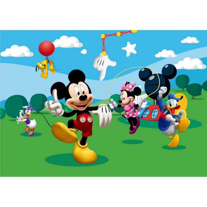 Fototapet pentru copii, Clubul lui Mickey Mouse, 250 x 100 cm