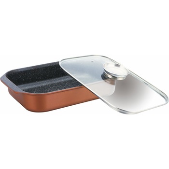 Tava cuptor 34cm, interior marmura, Bachmayer, BM7827-34 Tava cuptor 34cm, interior marmura, Bachmayer, BM7827-34