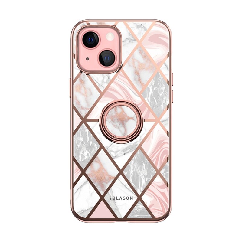 Carcasa stylish Supcase Cosmo Snap compatibila cu iPhone 13 Marble Pink