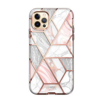 Carcasa stylish Supcase Cosmo compatibila cu iPhone 13 Pro Max, Protectie display, Marble Carcasa stylish Supcase Cosmo compatibila cu iPhone 13 Pro Max, Protectie display, Marble