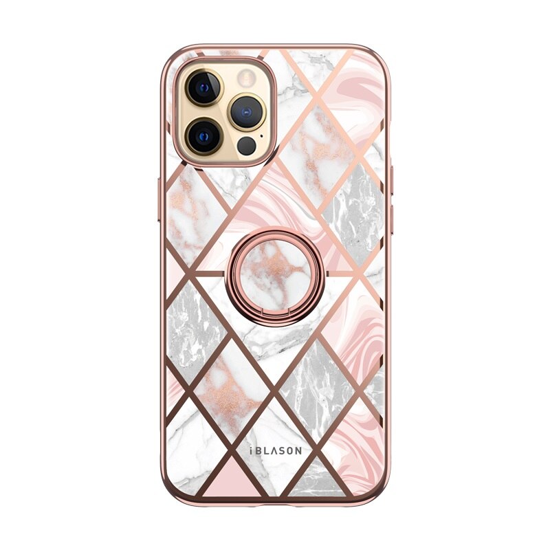 Carcasa stylish Supcase Cosmo Snap compatibila cu iPhone 13 Pro Marble Pink