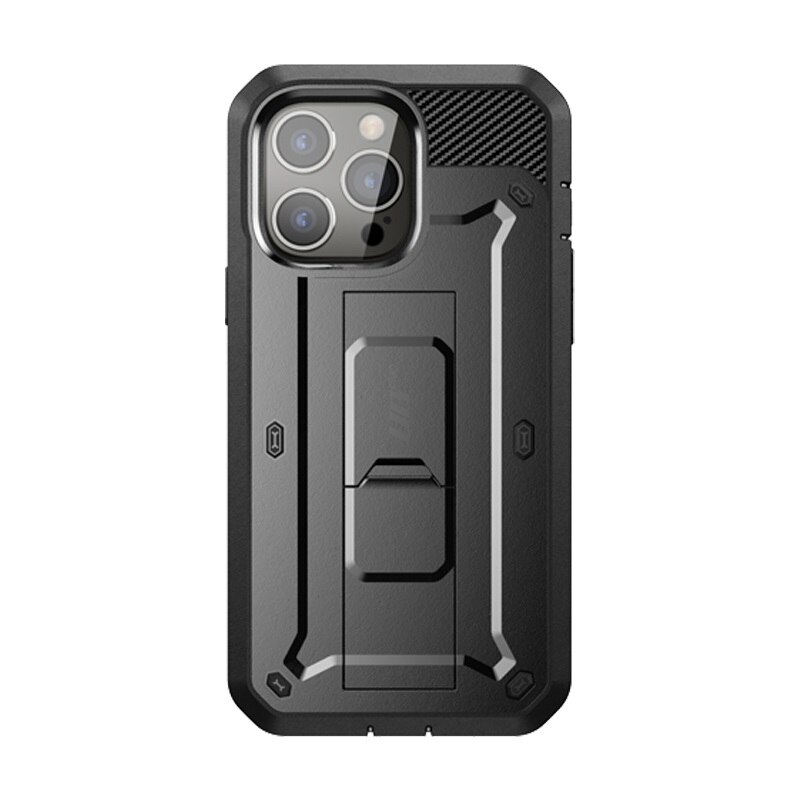 Carcasa 360 grade Supcase Unicorn Beetle Pro compatibila cu iPhone 13 Pro, Protectie display, Negru