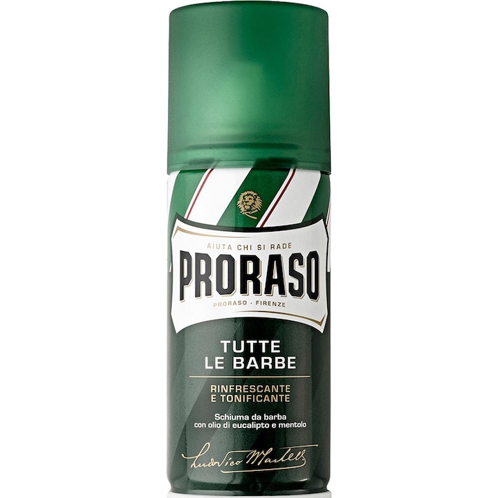 Spuma de ras Proraso, Green Shaving, 50 ml