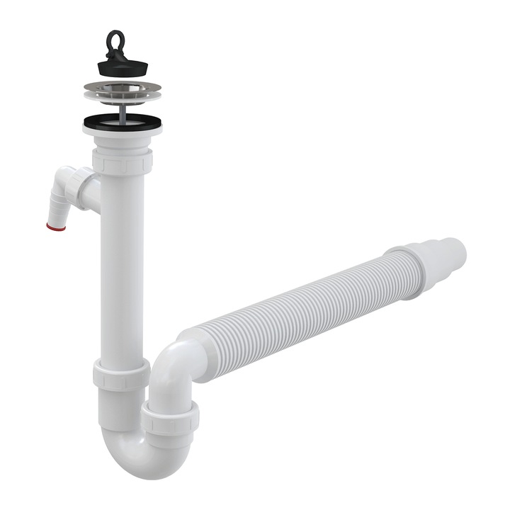 Sifon chiuveta cu teava, A830-DN50/40