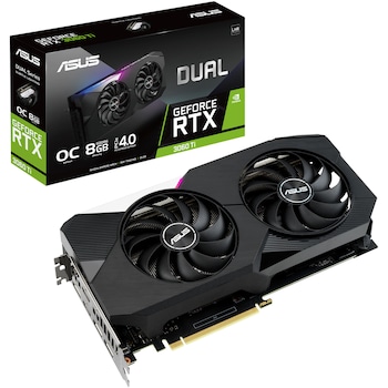 Placa video ASUS Dual GeForce® RTX™ 3060 Ti OC V2 LHR, 8GB GDDR6, 256-bit Placa video ASUS Dual GeForce® RTX™ 3060 Ti OC V2 LHR, 8GB GDDR6, 256-bit