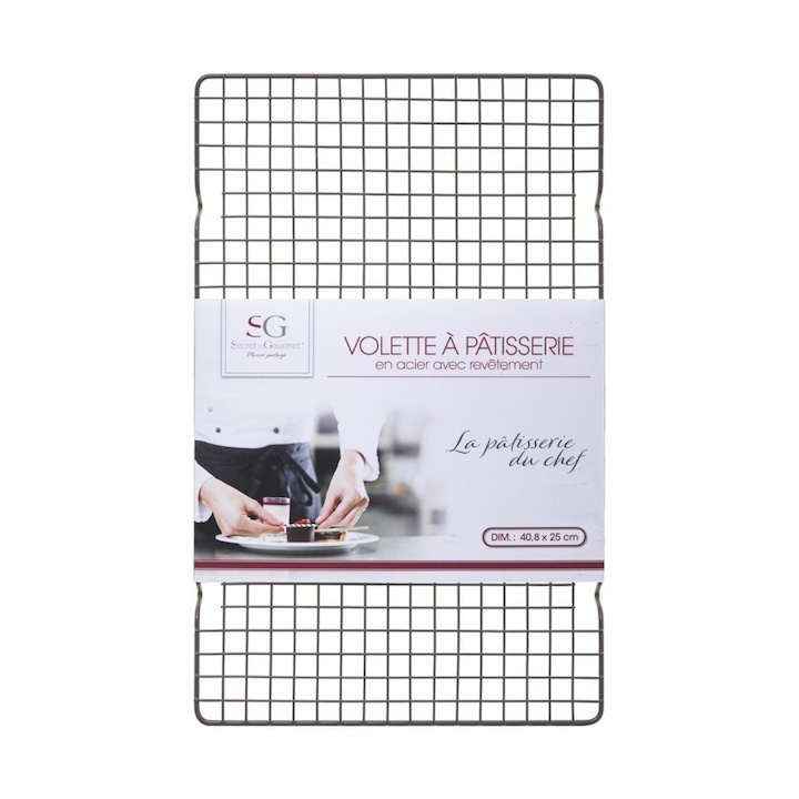 Suport racire prajituri, otel, dreptunghiular, 40 x 25 cm