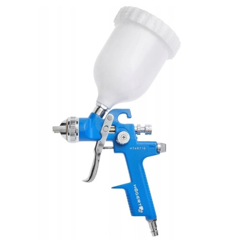 Pistol de vopsit pneumatic multifunctional, Hogert, cu capacitatea de 100 ml