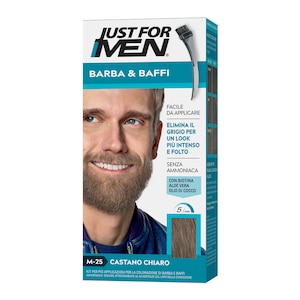 Vopsea pentru barba si mustata, Just For Men, Castano Chiaro, 14 ml
