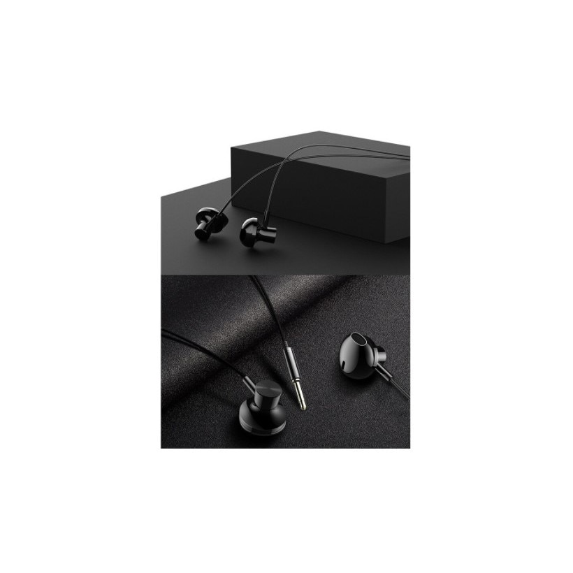 Casti cu microfon si volum control, In-Ear Stereo, Jack 3,5 mm, Universal, Negru