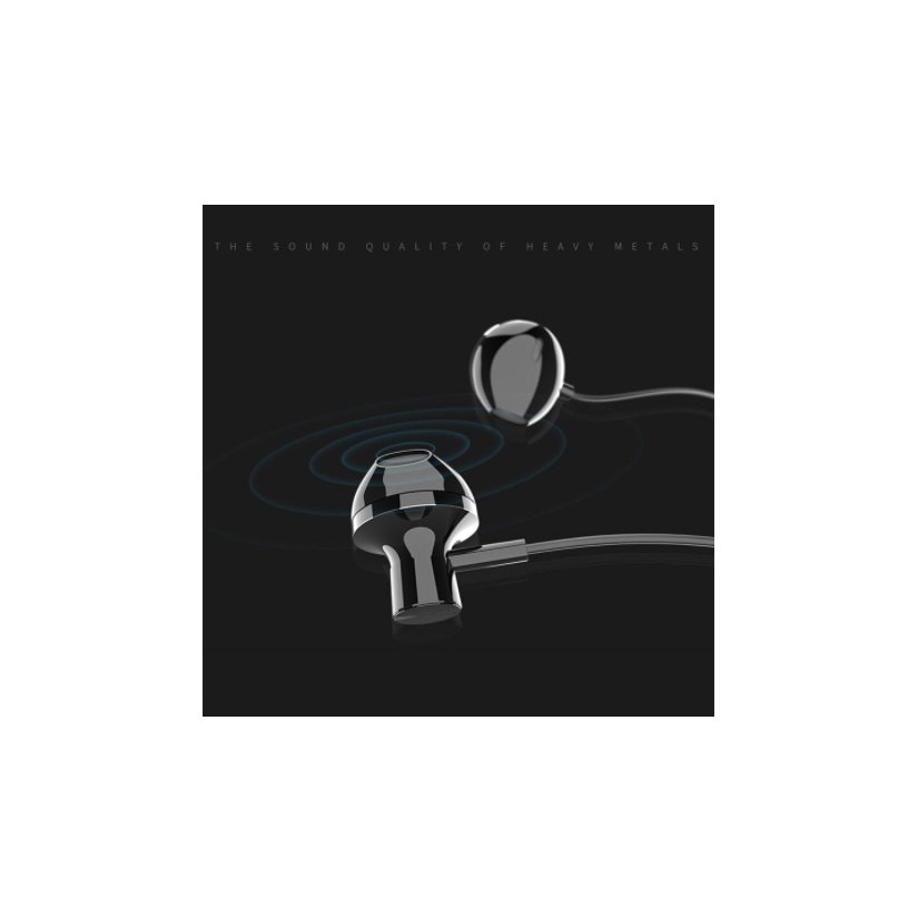 Casti cu microfon si volum control, In-Ear Stereo, Jack 3,5 mm, Universal, Negru