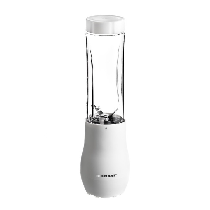 Blender portabil Matura, MIXI GO, Alb, 280 ml, 150 W