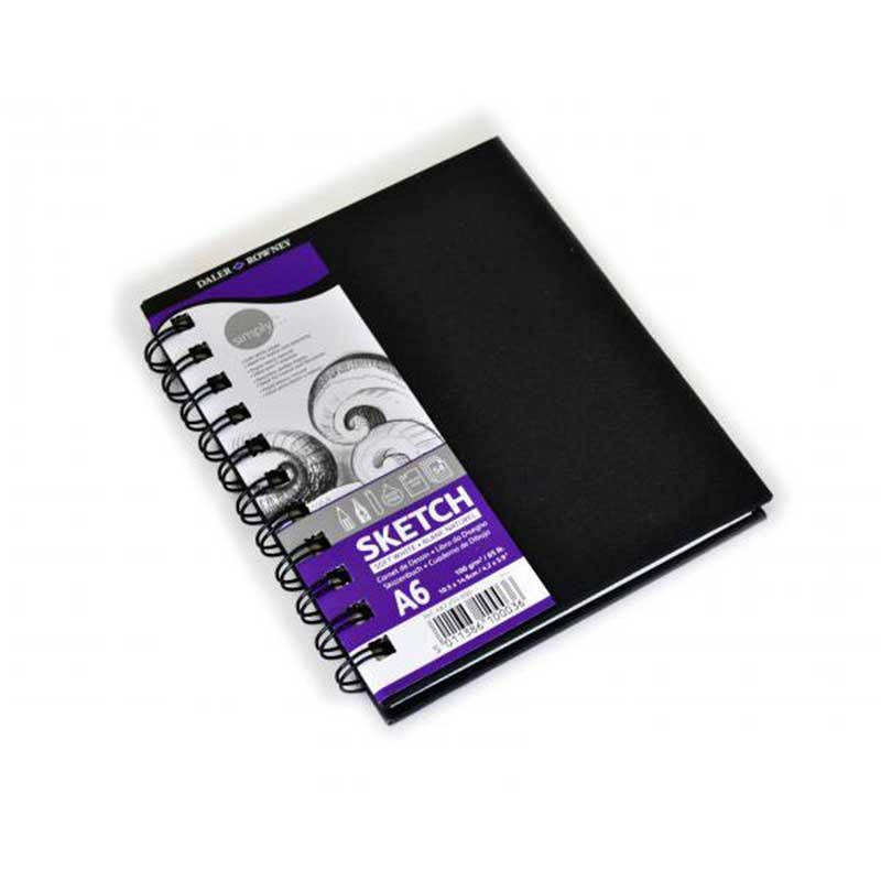 Sketchbook Simply 54 coli, 100g, format A6, cu spira eMAG.ro