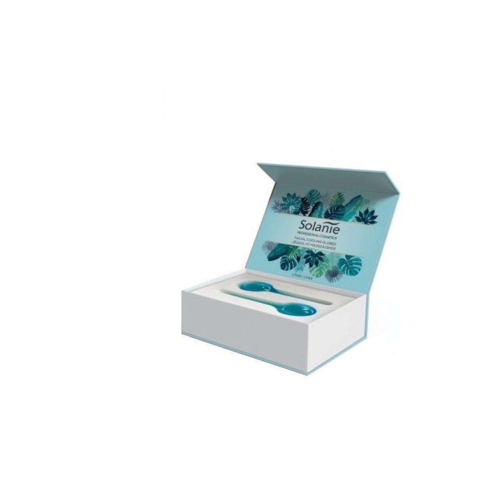 Dispozitiv masaj facial, Solanie, cu bile de gheata