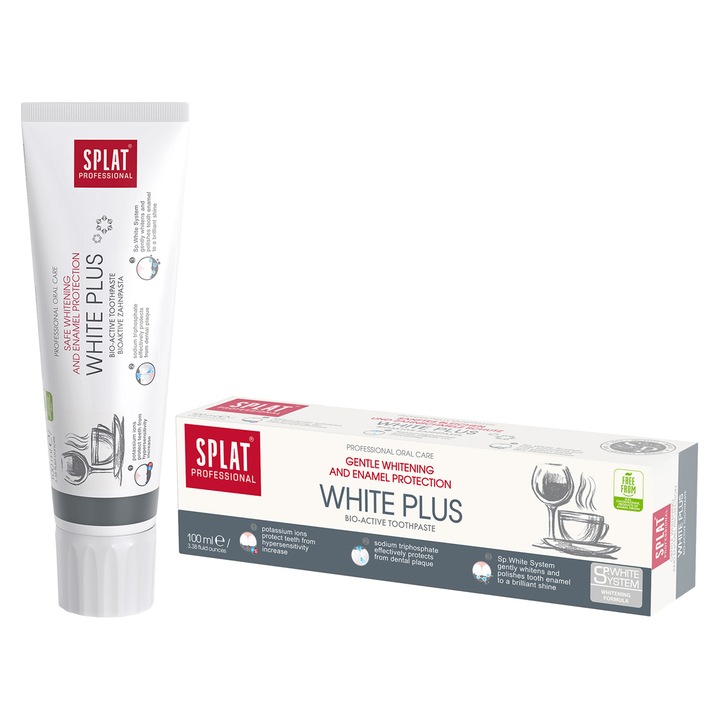 Паста за зъби SPLAT WHITE PLUS, 100 мл