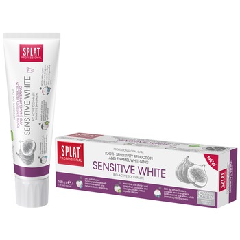 Pasta de dinti SPLAT SENSITIVE WHITE, 100 ml Pasta de dinti SPLAT SENSITIVE WHITE, 100 ml