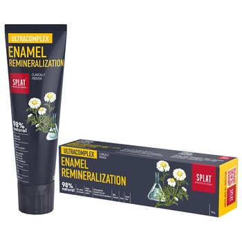 Pasta de dinti SPLAT ULTRACOMPLEX pentru reminelarizarea smaltului, 125 g Pasta de dinti SPLAT ULTRACOMPLEX pentru reminelarizarea smaltului, 125 g