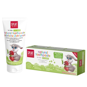 Pasta de dinti pentru copii SPLAT, 2-6 ani, Capsuni si cirese, 50 ml Pasta de dinti pentru copii SPLAT, 2-6 ani, Capsuni si cirese, 50 ml