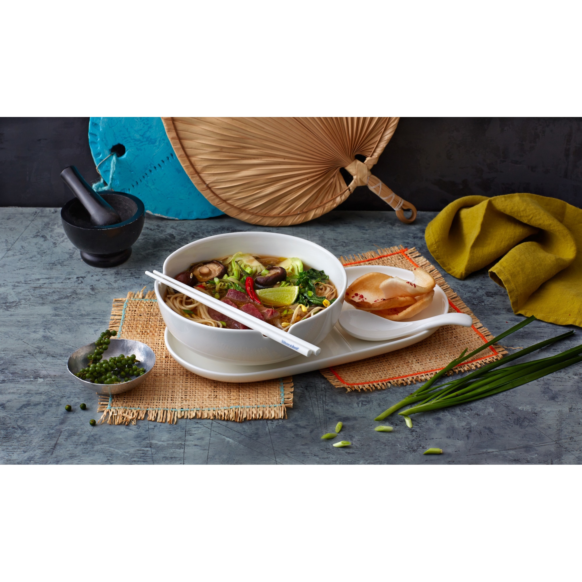 Set 2 linguri portelan Soup Passion Asia, 14.5 cm 317215 eMAG.ro