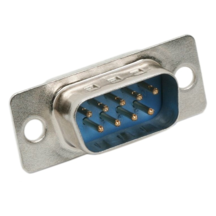 Mufă D-SUB 9 pini, conector DB9, 2 rânduri, solubil