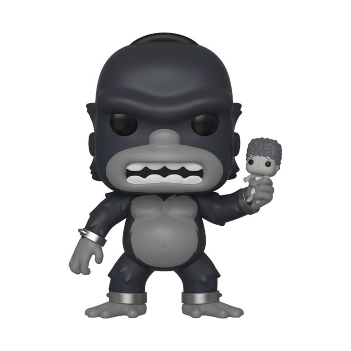 Simpsons Szobor Figura POP! King Kong Homer , 9 cm, Többszínű