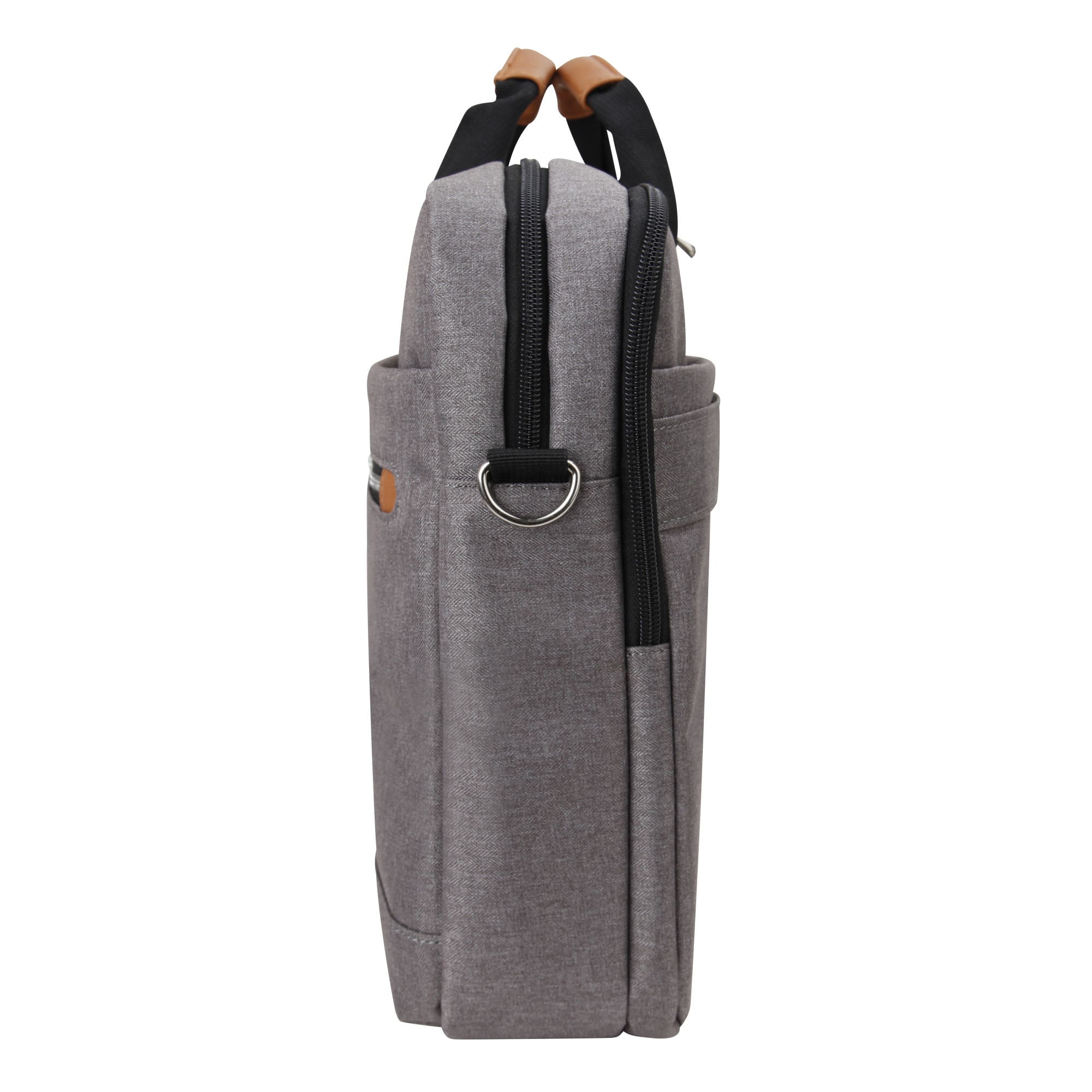 Geanta laptop, Daco, 40.3x30 cm, Crem / Maro