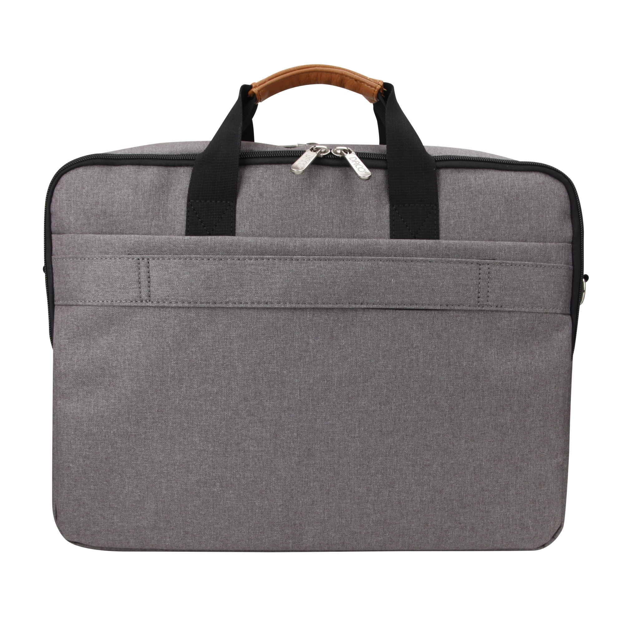 Geanta laptop, Daco, 40.3x30 cm, Crem / Maro